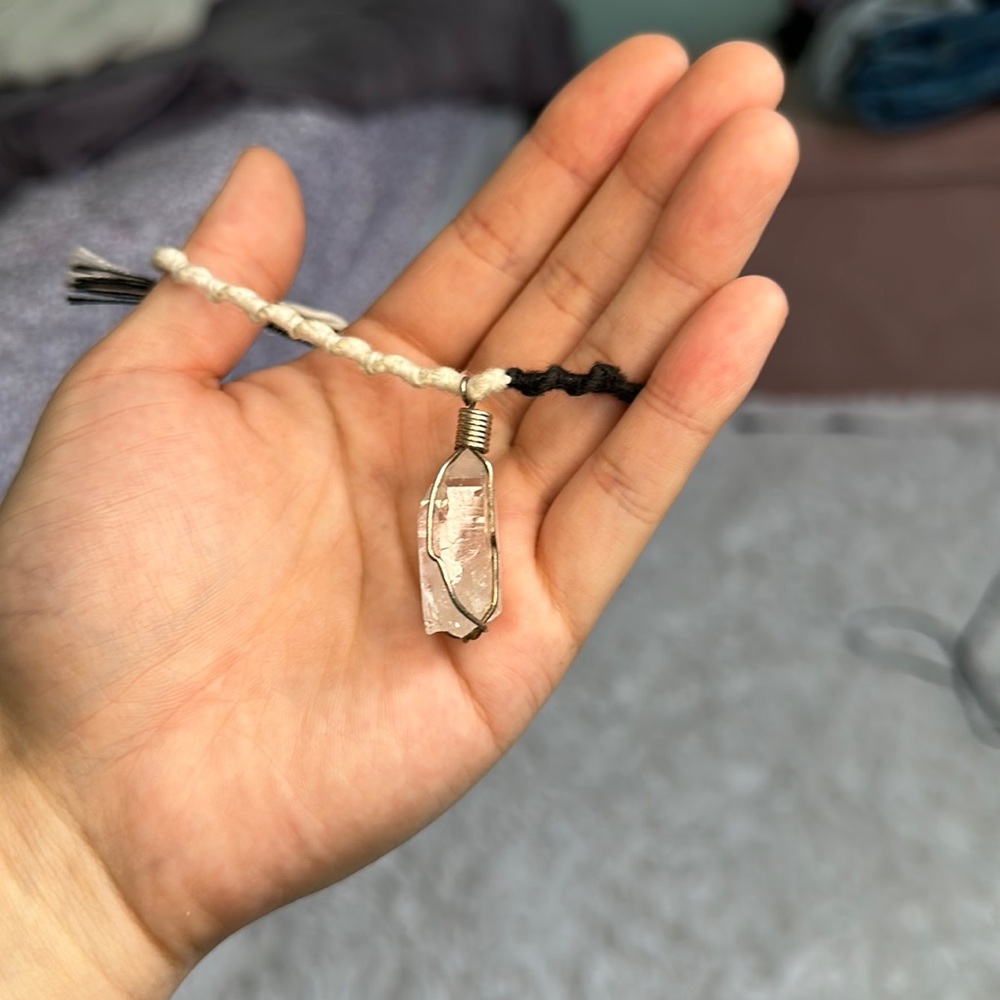 Quartz crystal handmade bracelet